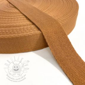 Pamut heveder 4 cm cognac