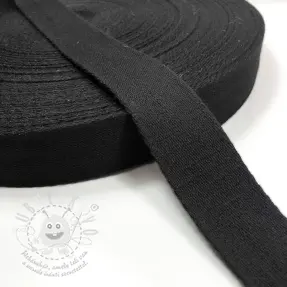 Pamut heveder 4 cm black