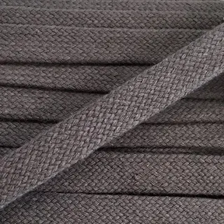 Pamut zsinór lapos 15 mm dark grey