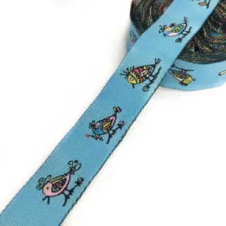 Szalag Birds blue