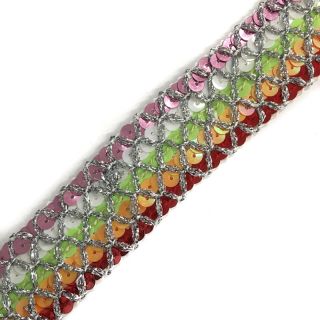 Szalag Sequin MULTI lime