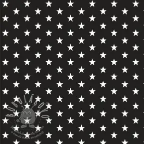 Pamutvászon Petit stars black
