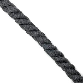 Tekert pamut zsinór 2,5 cm dark grey