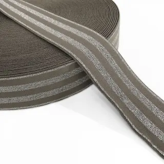 Sima gumi 4 cm LUREX SILVER taupe
