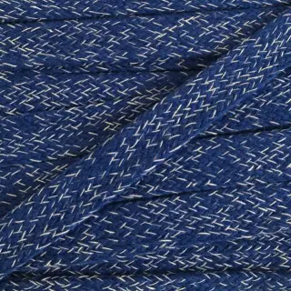 Pamut zsinór lapos 15 mm melange navy