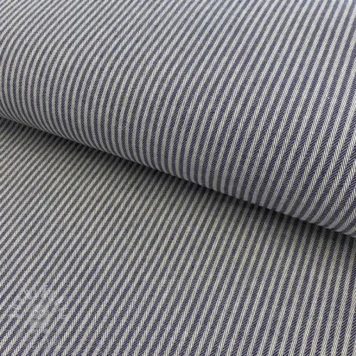 Dekorációs anyag DOBBY Colored stripe navy blue