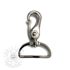 Fém karabiner 40 mm silver