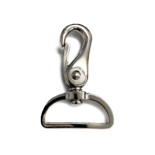 Fém karabiner 40 mm silver