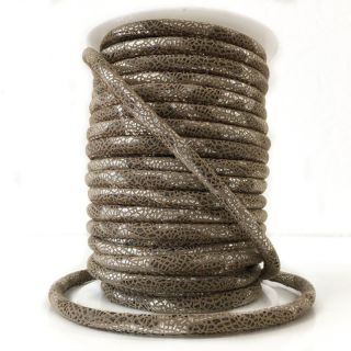 Bársony zsinór Glitter taupe