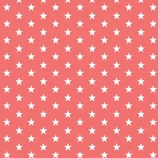 Pamutvászon  Petit stars coral