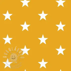 Pamutvászon Stars yellow