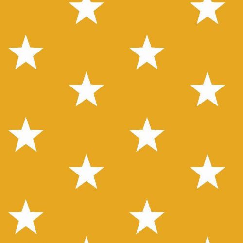 Pamutvászon Stars yellow