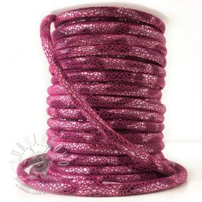 Bársony zsinór Glitter fuchsia