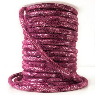 Bársony zsinór Glitter fuchsia