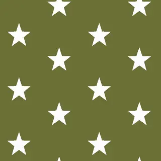 Pamutvászon Stars green