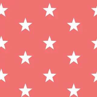 Pamutvászon Stars coral