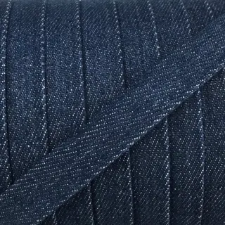 Pamut zsinór lapos 15 mm Denim petrol