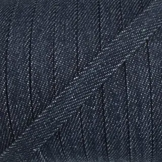 Pamut zsinór lapos 10 mm Denim navy