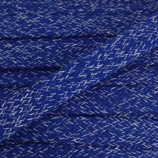 Pamut zsinór lapos 15 mm melange cobalt