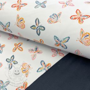 Softshell téli Butterfly white digital print