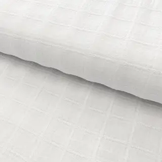 Pamutvászon EMBROIDERY DOBBY Square white