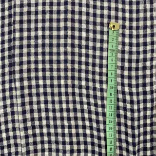 Dupla géz/muszlin Double sided Checks navy