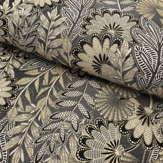 Dekorációs anyag jacquard Boho leaves