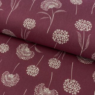 Dekorációs anyag Linenlook Elegant dandelion bordeaux