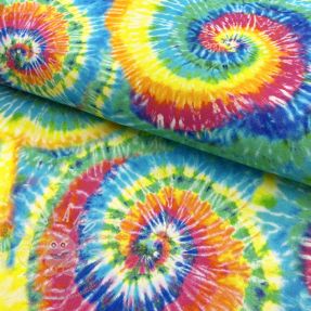Dekorációs anyag premium Luxe rainbow swirl digital print