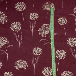Dekorációs anyag Linenlook Elegant dandelion bordeaux