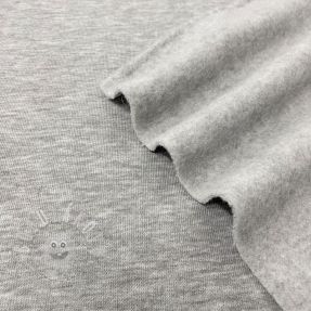 Szabadidő anyag fésült JOGGING light grey melange