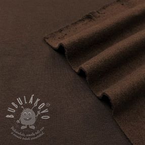 Szabadidő anyag fésült JOGGING dark brown