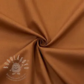 Popelín pamut anyag dark cognac