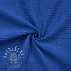 Dupla géz/muszlin cobalt