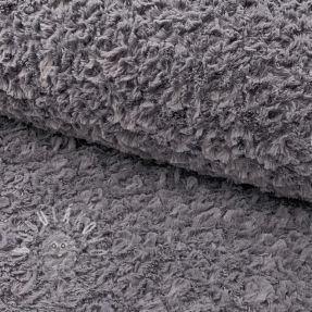 Műszőrme Curly grey