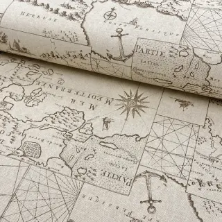 Dekorációs anyag Linenlook Map mediterranean sea