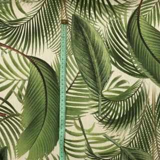 Dekorációs anyag Linenlook Palm leaf junglee digital print