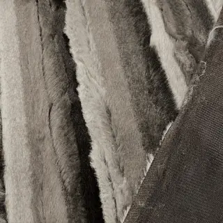 Műszőrme Stripe dark brown