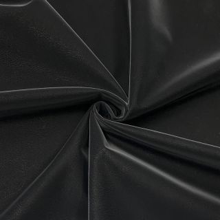 Ruházati műbőr STRETCH black