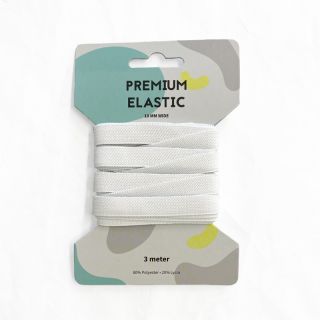 Lapos gumi 10 mm white 3 m