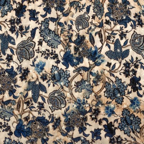 Viszkóz RADIANCE Paisley floral multi blue digital print