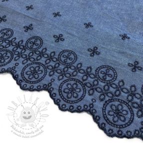 Pamutvászon JEANS Ornament embroidery