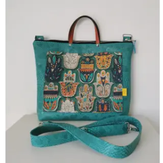 Műbőr COBRA turquoise