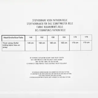 Szabásminták SUPERNOVA Belle