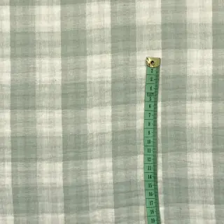 Dupla géz/muszlin Double sided CHECKS MINI nile