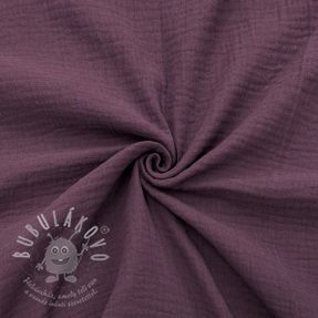 Dupla géz/muszlin aubergine