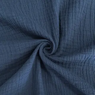 Dupla géz/muszlin indigo