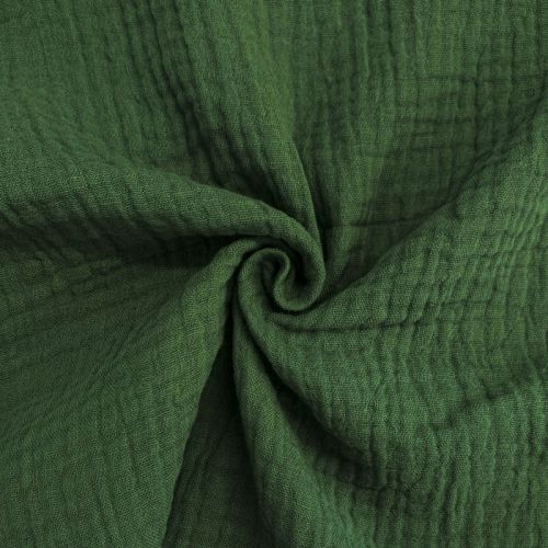 Dupla géz/muszlin dark green ORGANIC