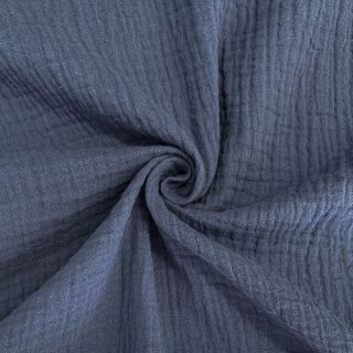 Dupla géz/muszlin jeans blue ORGANIC