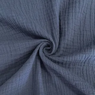 Dupla géz/muszlin jeans blue ORGANIC